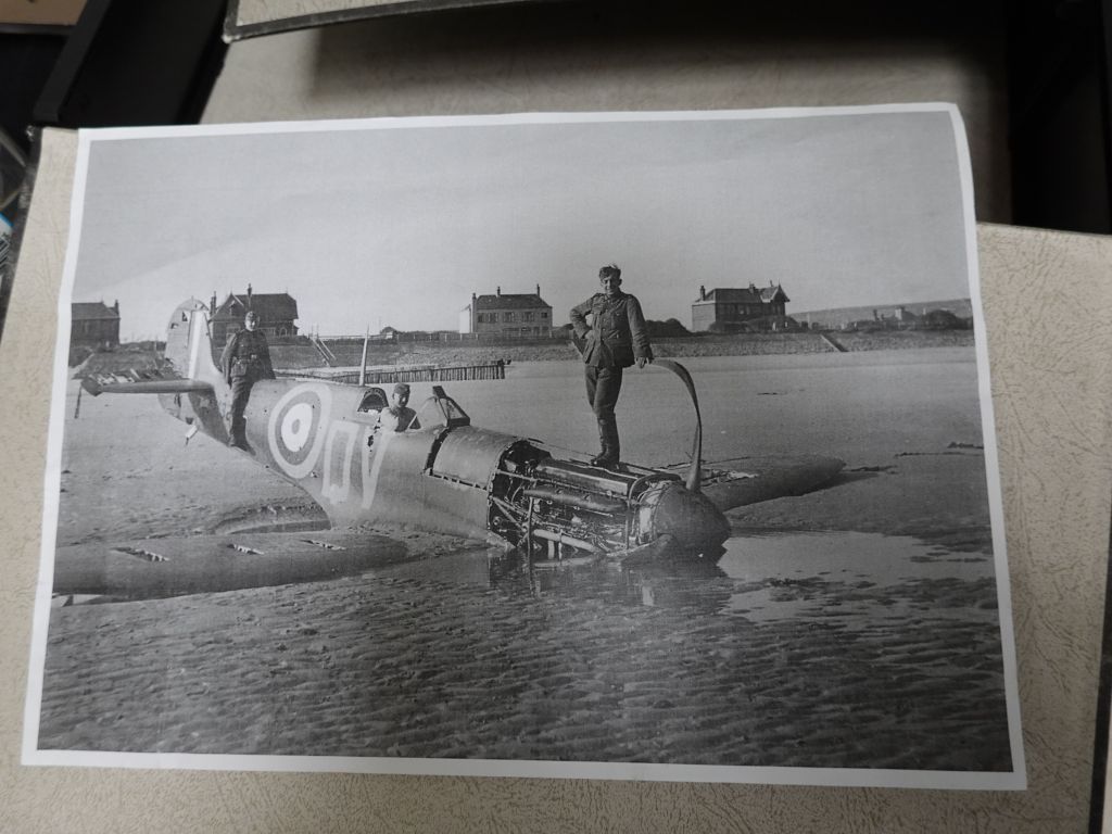 this was the actual aircraft, recovered on the beach in normandy