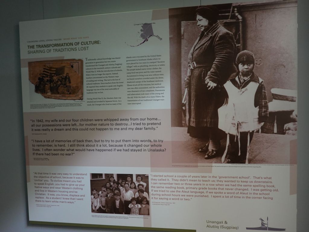 sadly the americans also tried to wash out the cultures and languages