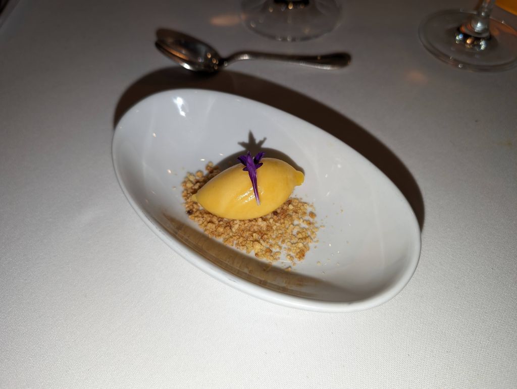 this entremet looked nice but taste was underwhelming