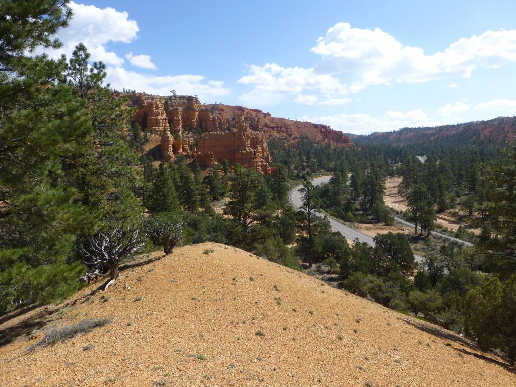 I did the reasonably short hike to the visitor center and Jennifer drove there