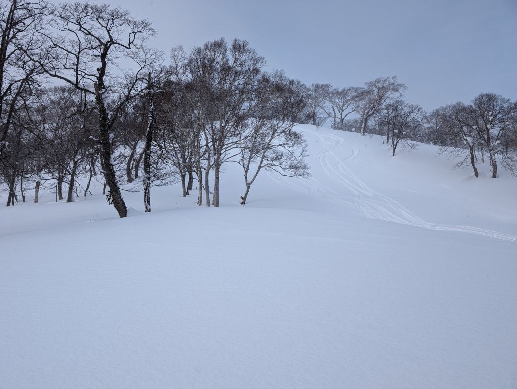 the work to get that powder was not really worth it, and it was not very steep in most places