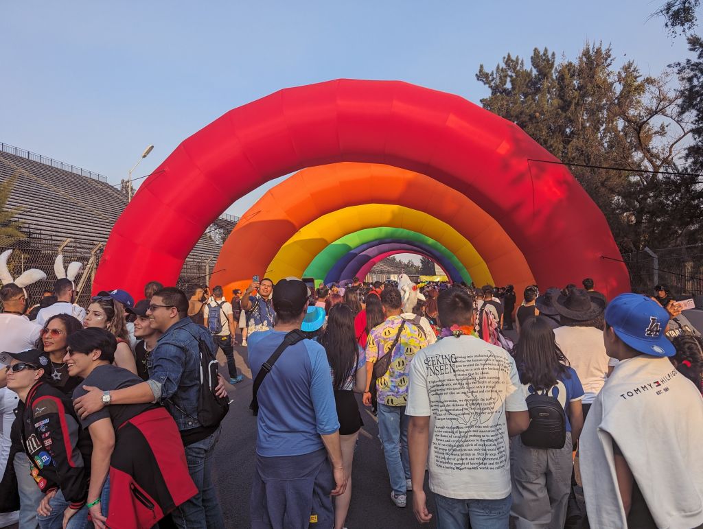 after a long walk or hired bike ride, you got to the rainbows