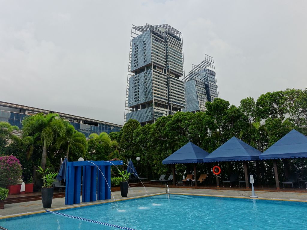 swimming pool on top