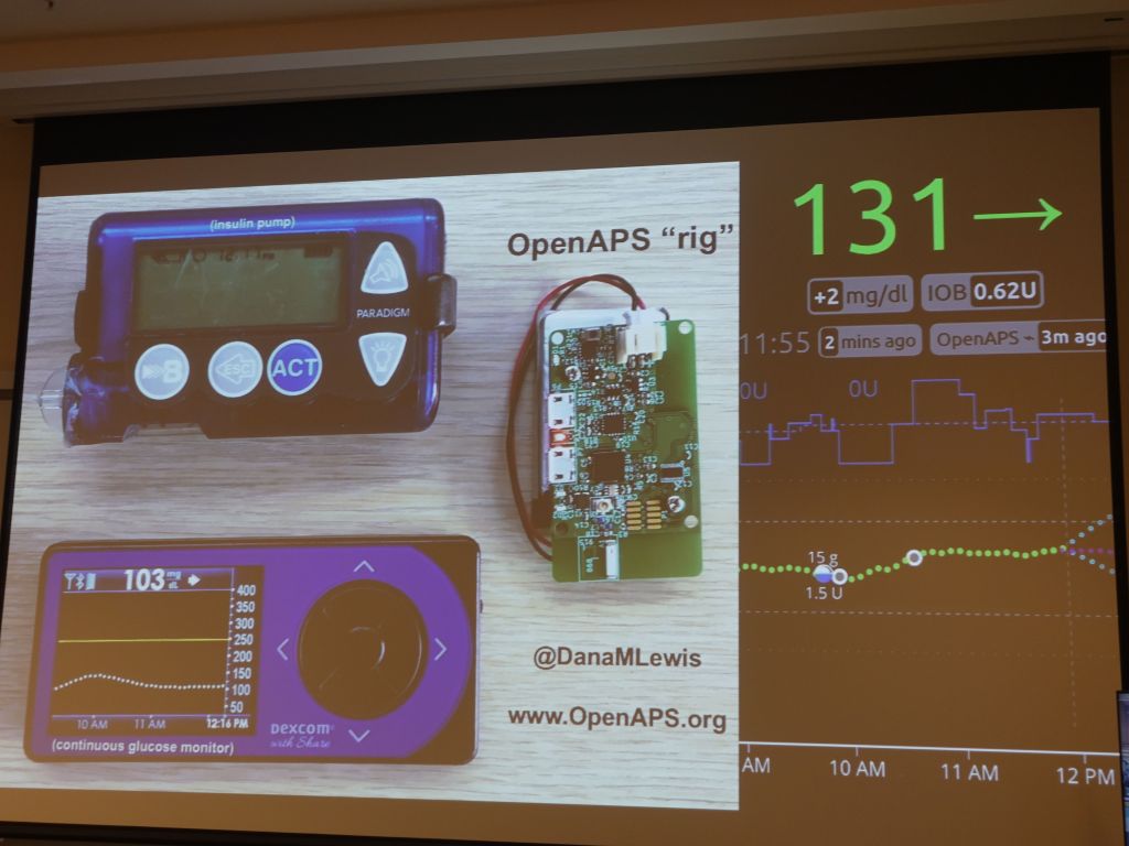 really nice keynote showing how to hack insulin dispensers to deliver the right amount at the right time