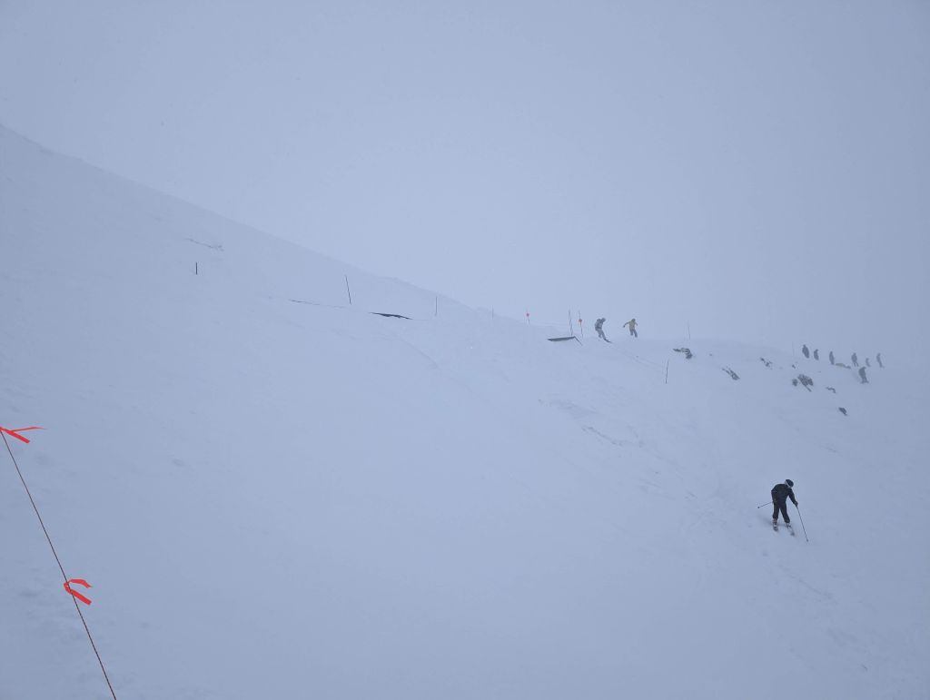 the path down from the top was all gone and burried