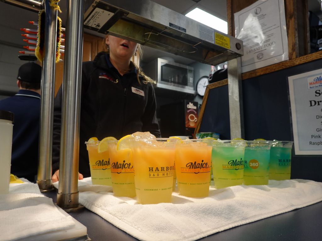 the crew then made us margaritas using the glacier ice