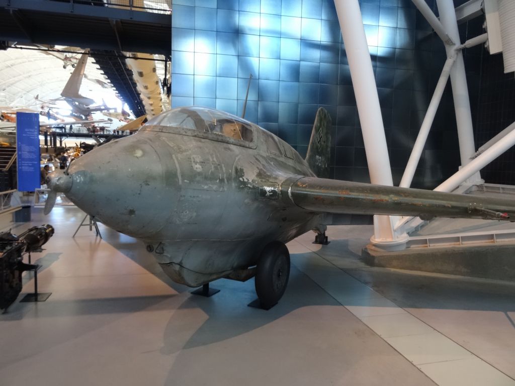 Messerschmitt Komet plane with a propellor to run a generator