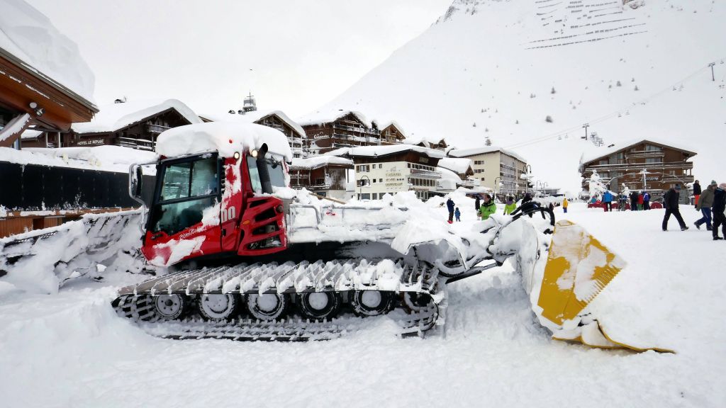 the road was not cleared or ready for cars or busses yet, it was a mess