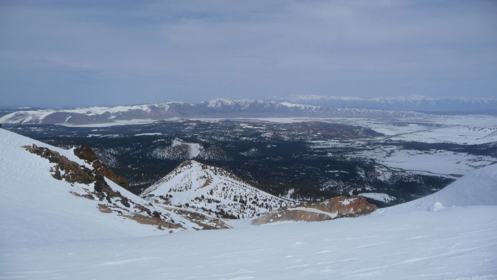 nice view, but a sucky icy ride down