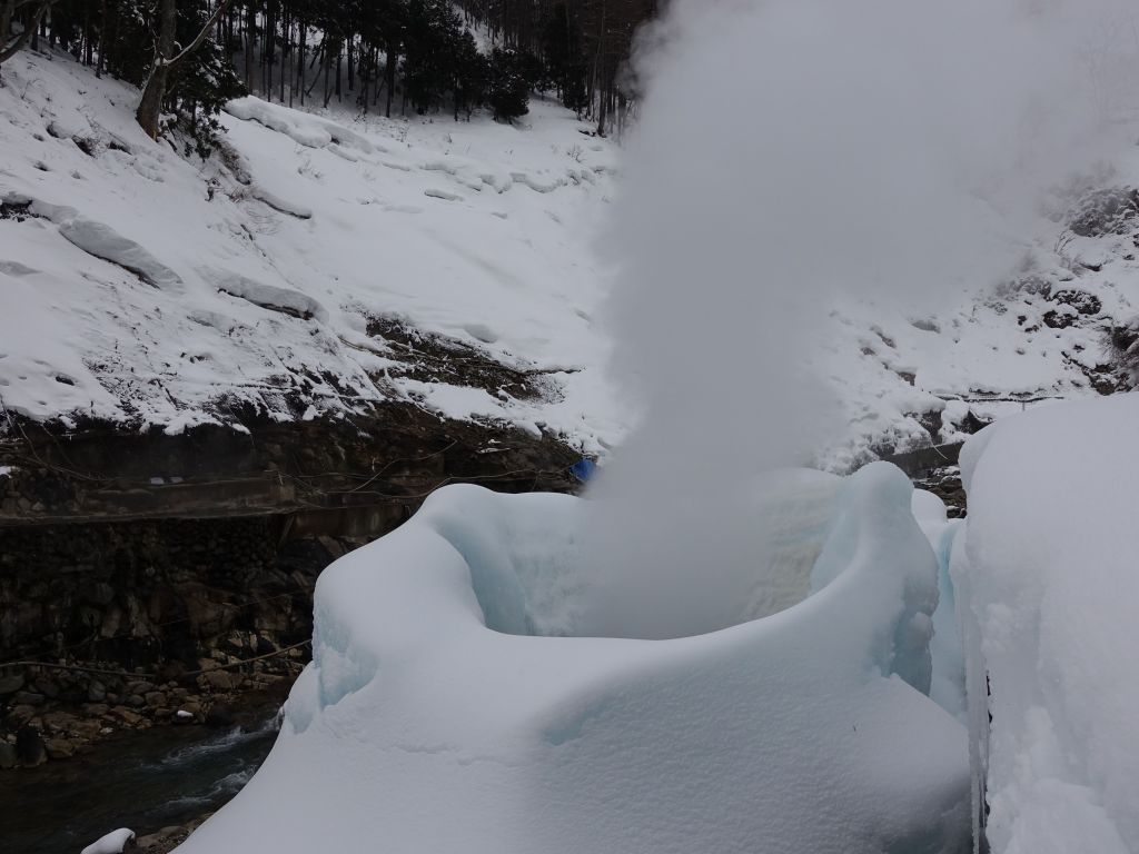 hot vent in the snow