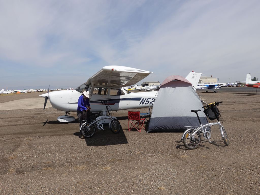 I was able to negotiate a parking spot closer to the exit for the next morning, and we setup our camp