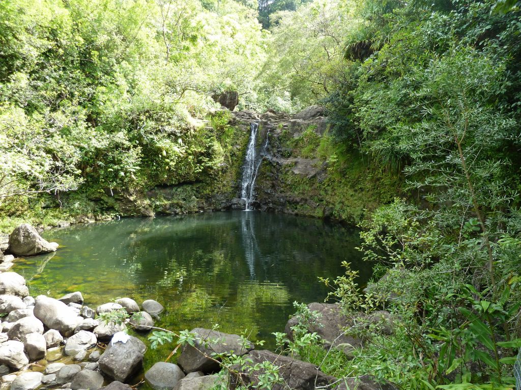 waterfall trail by the garden of eden