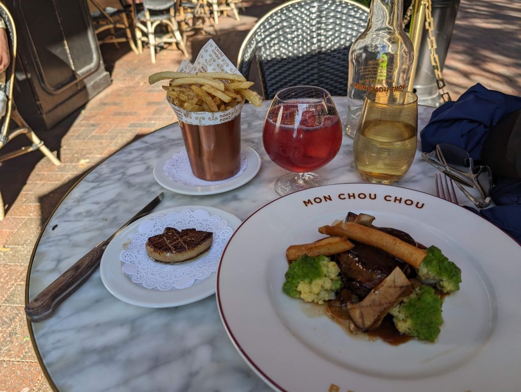 yummy beef, with seared foie gras