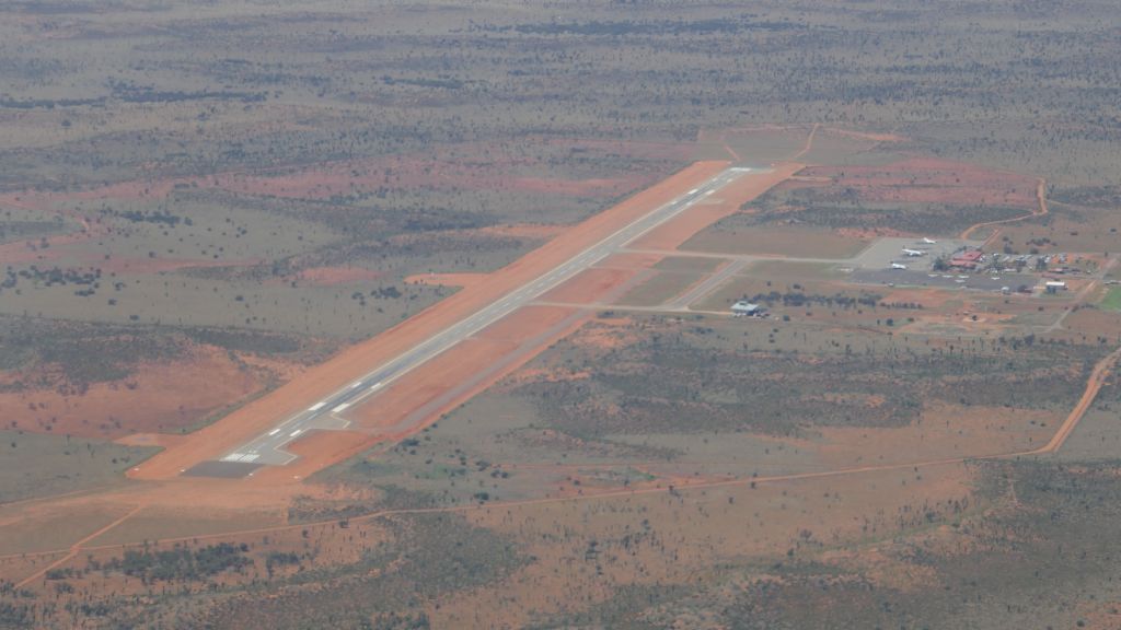 last fly by the airport before heading out