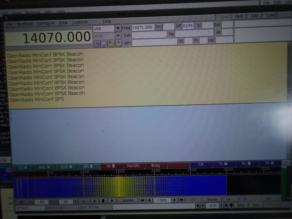 receiving and decoding the signal