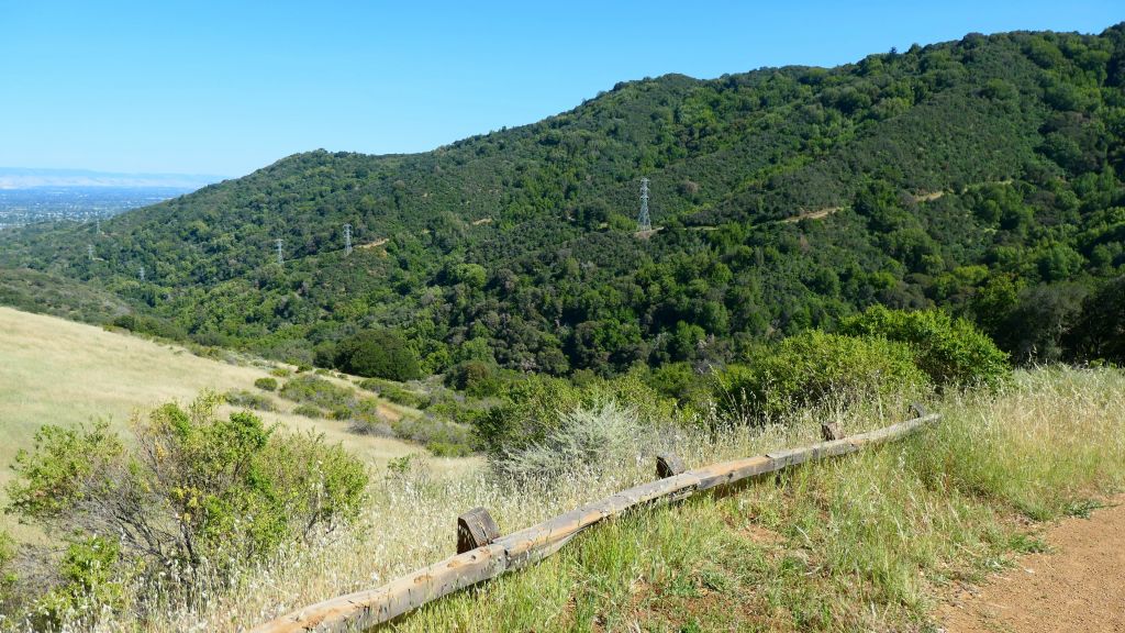 we went down the other way, that's the PG&E trail that we took up