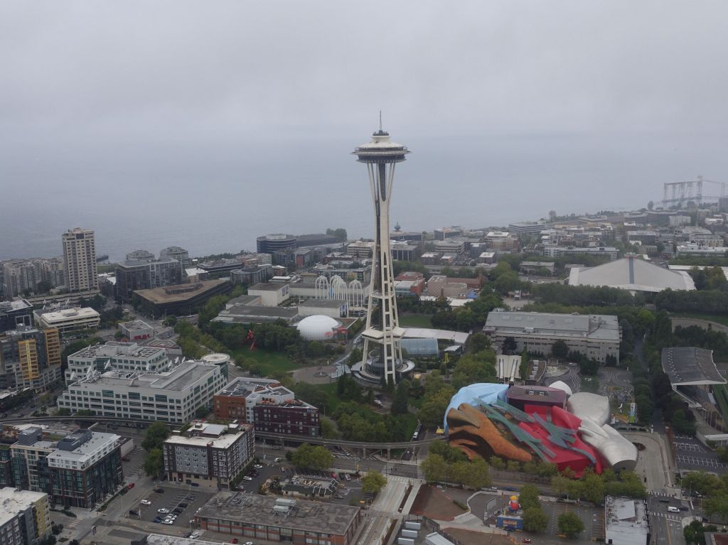 EMP in the bottom right, and science museum just up and left of the space needle