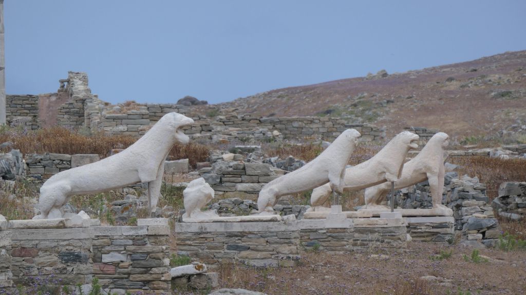 the famous Delos lions