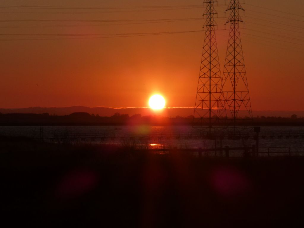 we were running a bit late, but got a nice sunset over shoreline