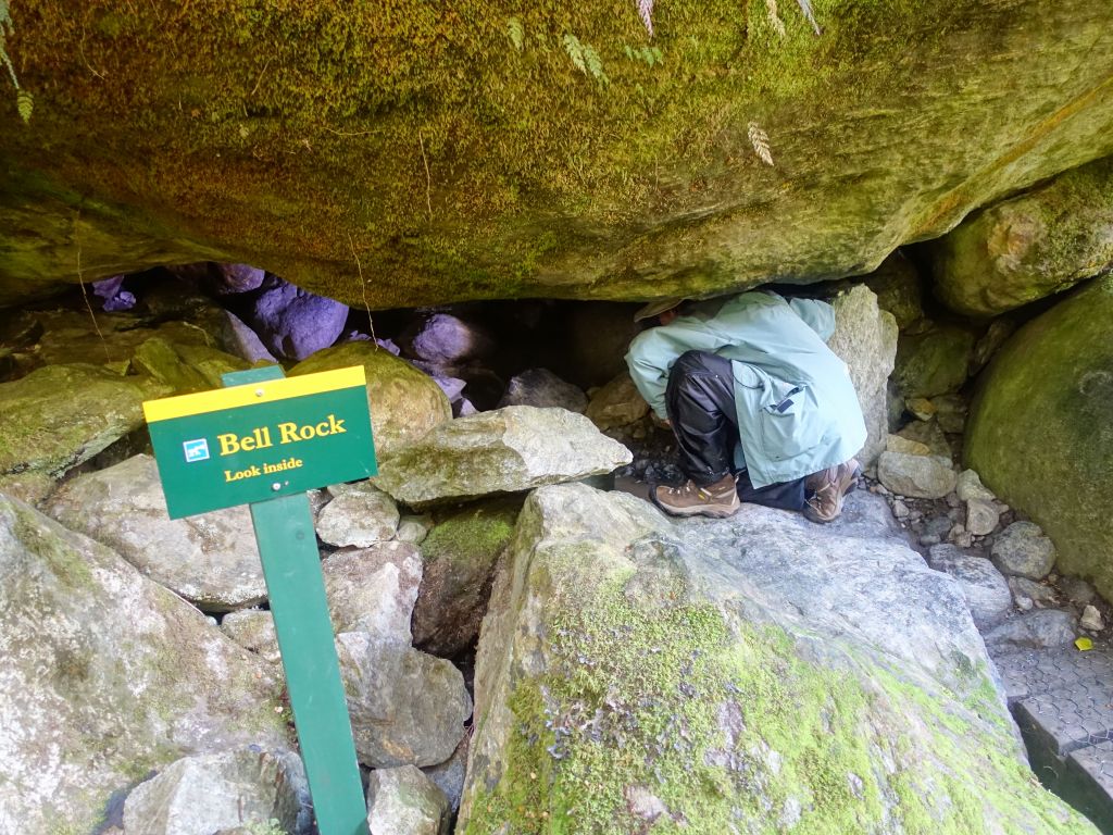 this turned over rock could fit multiple people inside