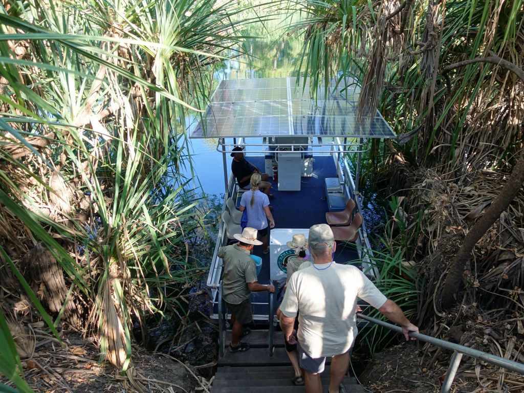 we got on a nice electric boat