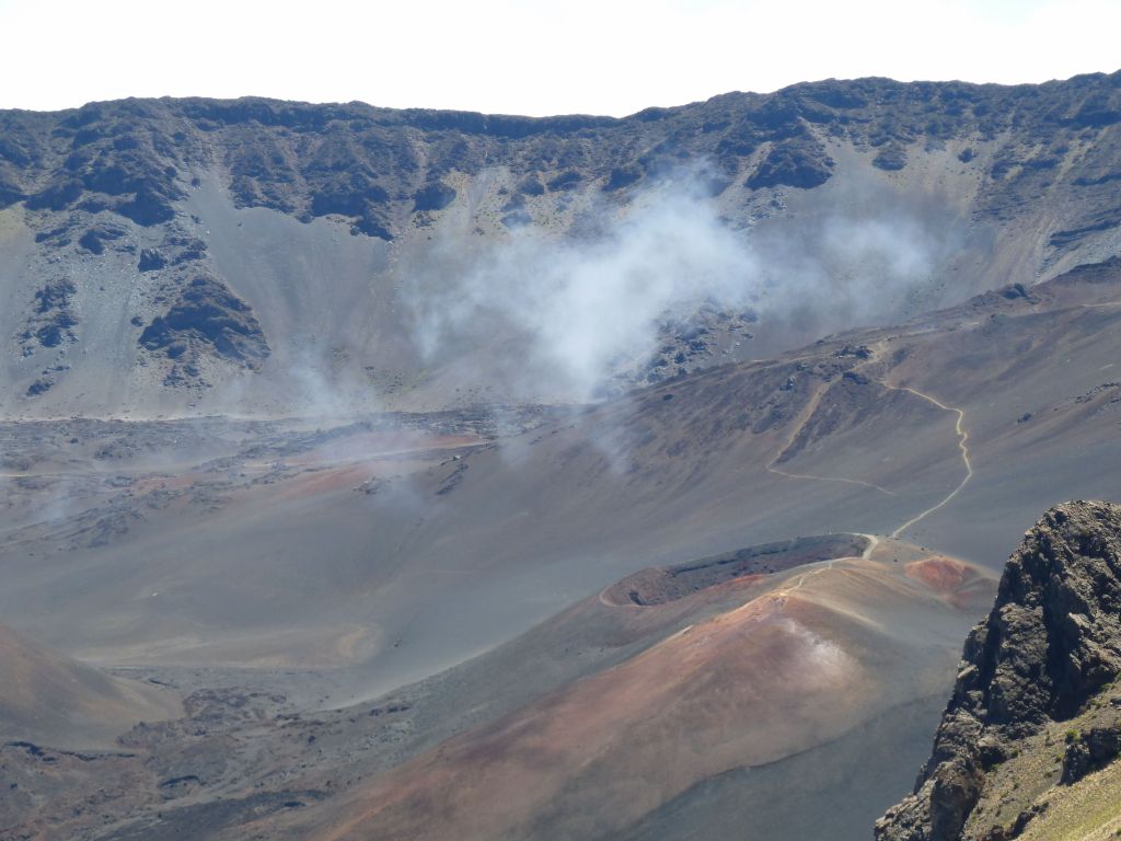 on the way up, we saw the Pu'uo we were going to hike to