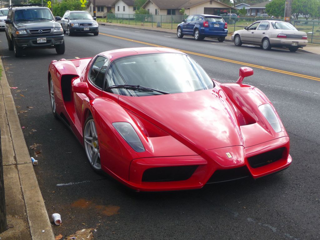 finding an Enzo on a small island which even lacks a road that circles the island ...