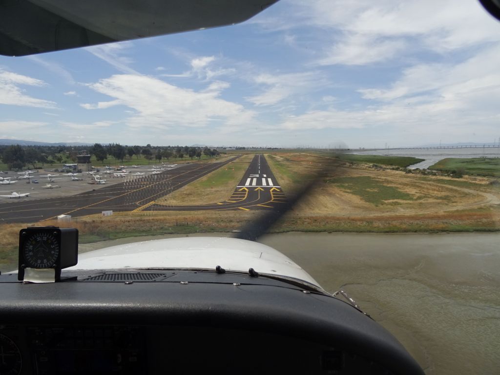 Daniel's approach was not aligned with the runway, but his landing was, so good enough :)