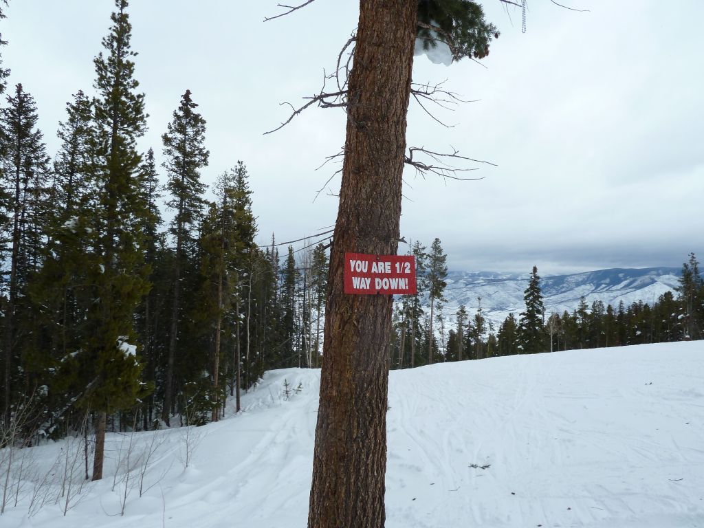 you get back on a blue slope going to boring base after a long run