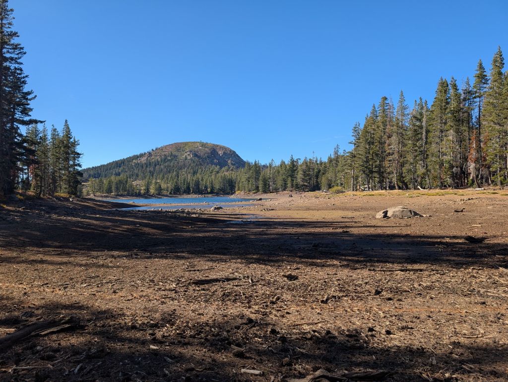 it was late in the season, lakes were pretty dry