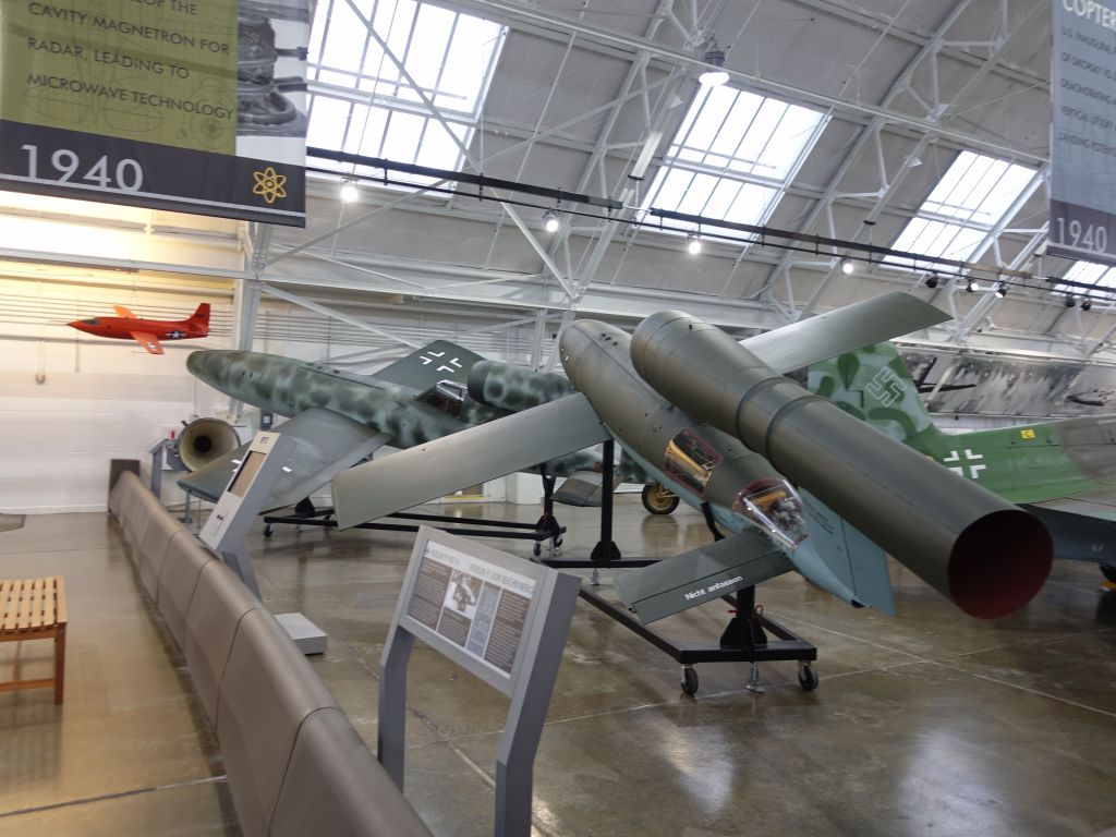 The earlier V1 flying bombs