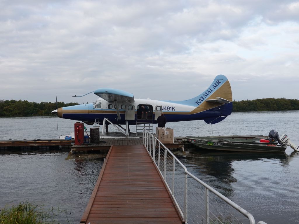 our plane was already in the water