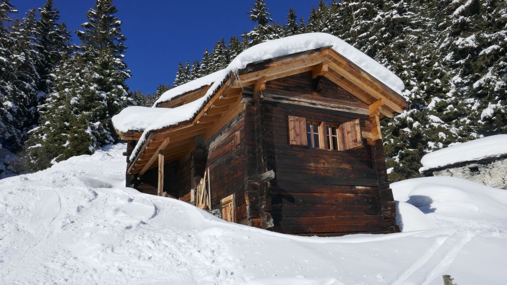 the road down went by swiss chalets