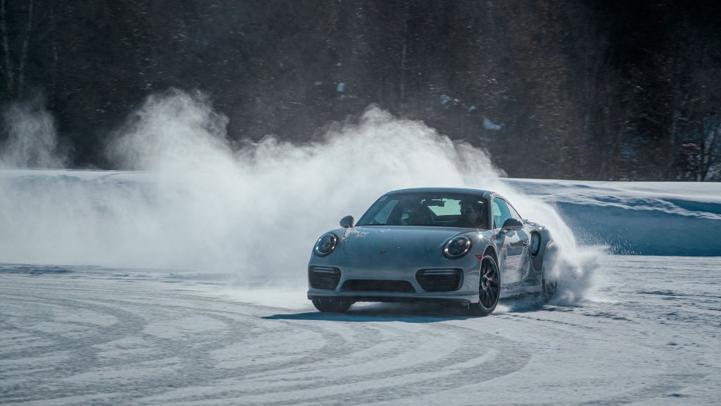 I did my part helping clean the loose snow at the edge of the track :)