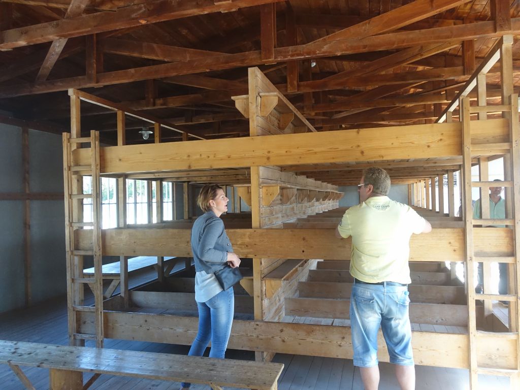 reconstructed barracks were prisoners and detainees were piled up