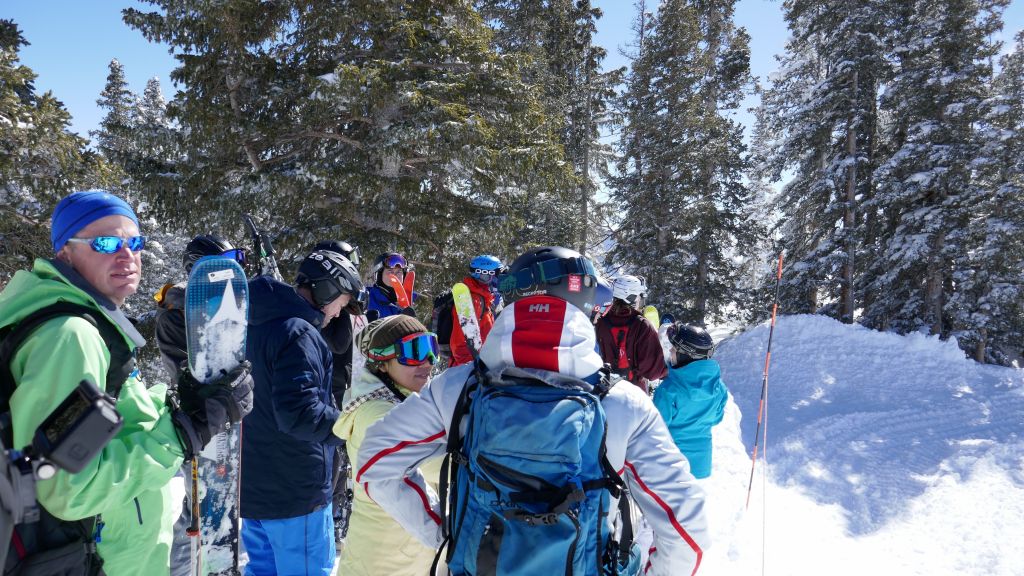 in line for the snowcat