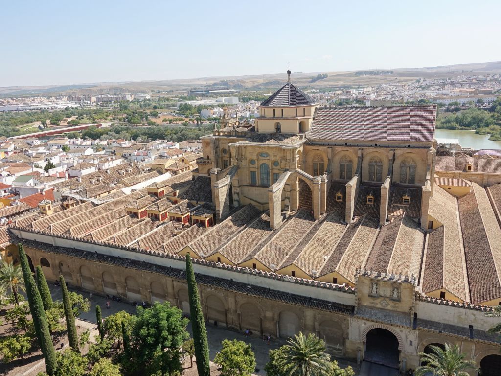 the mosque was modified and a church built in its middle, quite weird