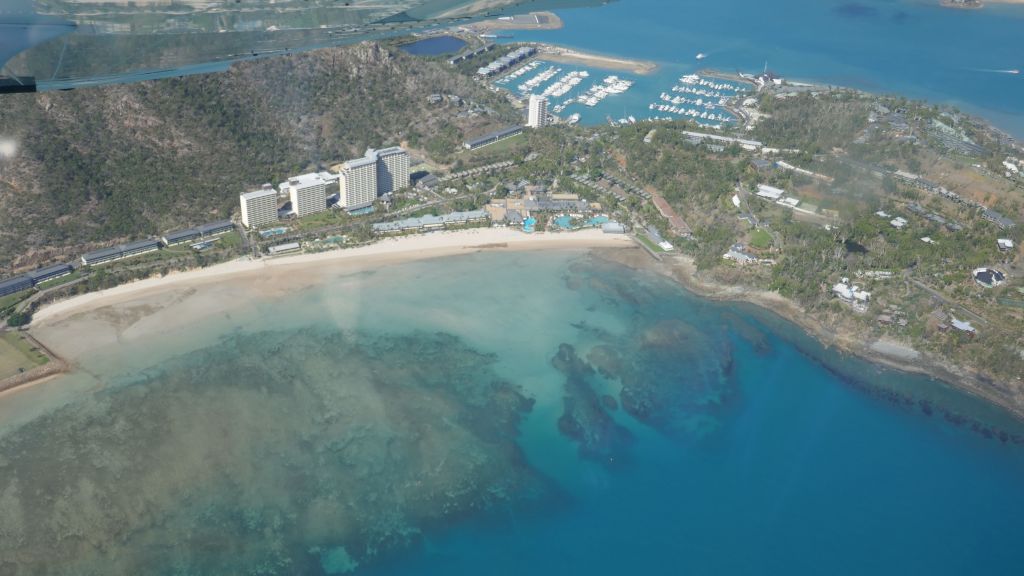 our hotel and beach