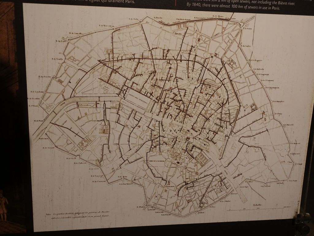 early plan of the underground sewer system