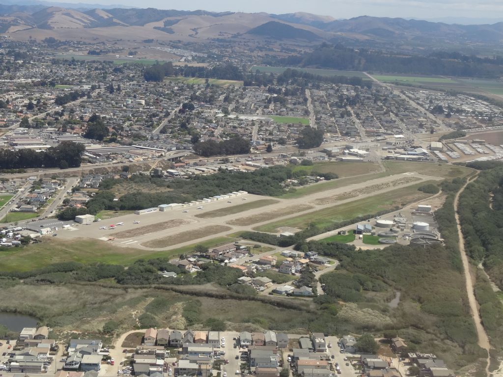 Oceano Airport. The runway is shorter than it seems