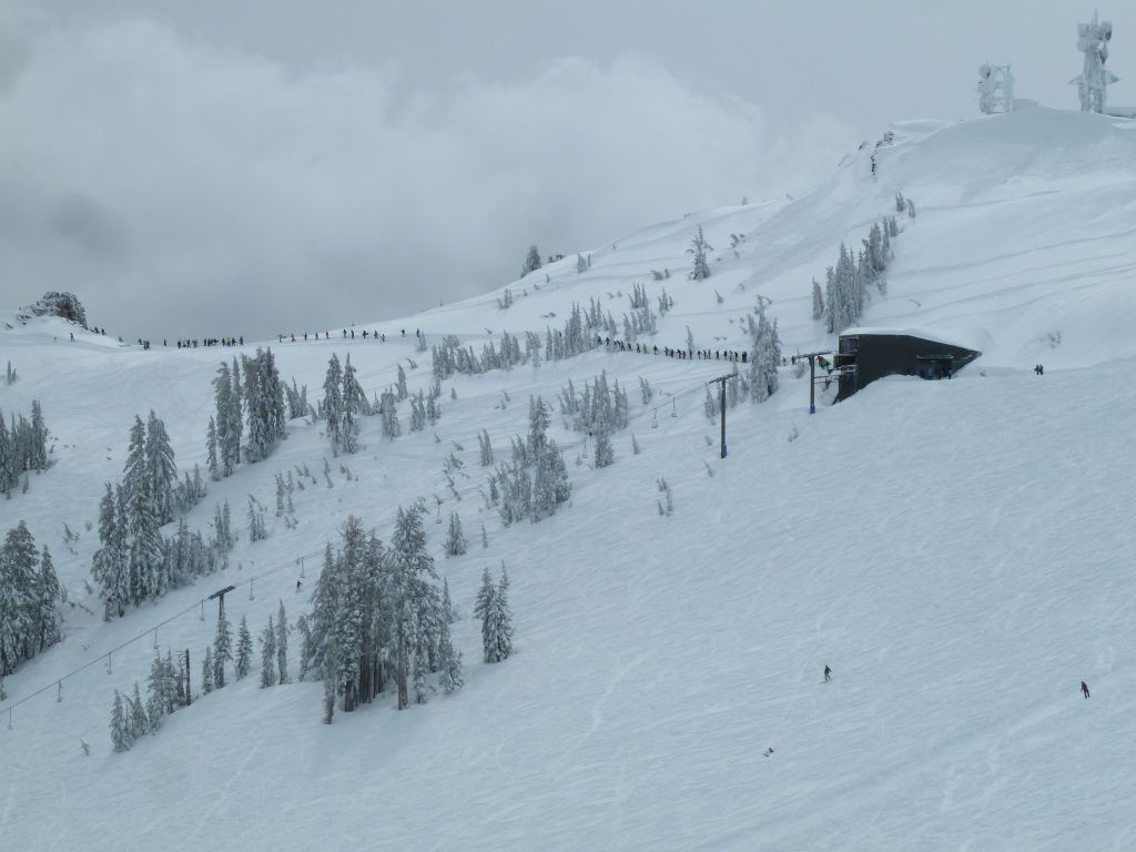 line to hike to the Sherwood back side when it opened.