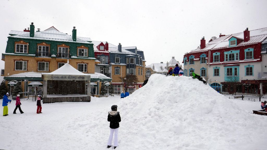 the village was more snowy by the end of the day :)