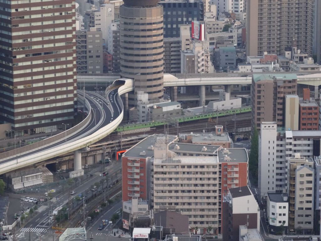 a freeway overpass going through a building, brilliant.