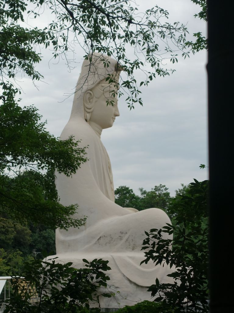 with a view of Ryozen Kannon next door which had already closed