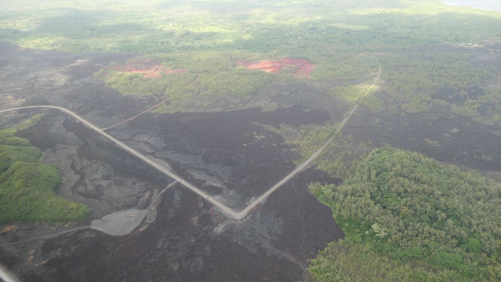 cool road to nowhere (after lava flow)