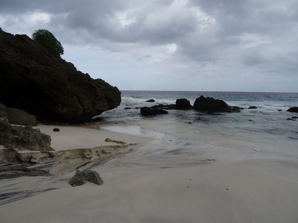 remote beach we drove and hiked to