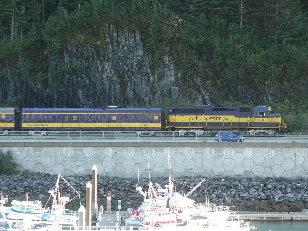 some passengers also arrived by train