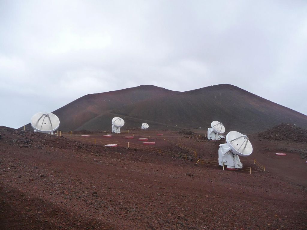 many radio telescopes up there