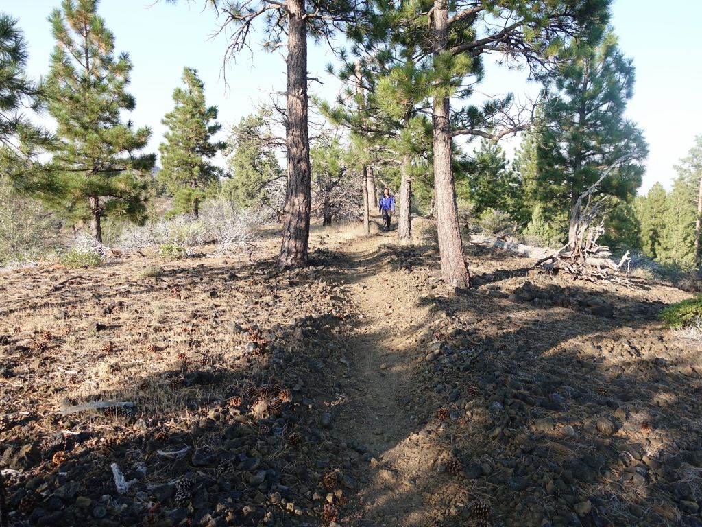 path around the crater