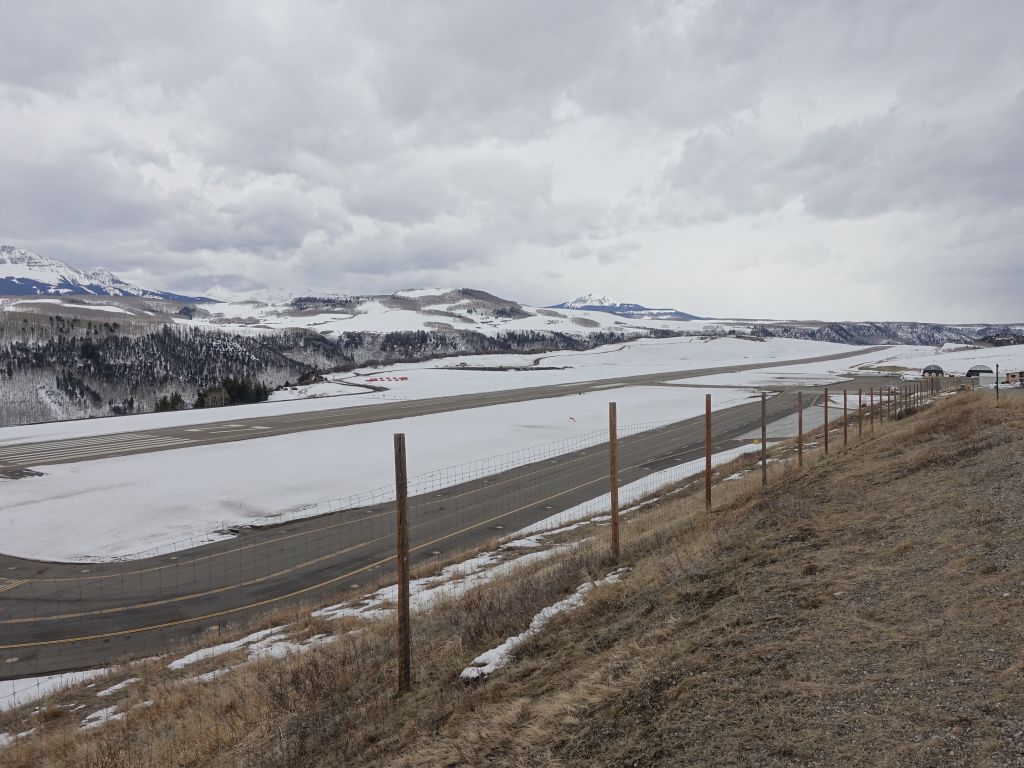 we went to visit its airport with the highest commercial runway in the continental US